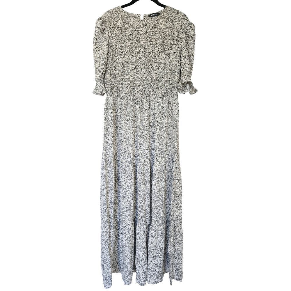 BTFBM animal print black/white maxi dress, Size XL